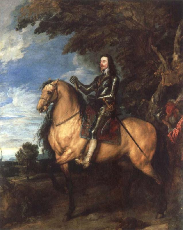 Anthony Van Dyck equestrian porrtait of charles l oil painting image